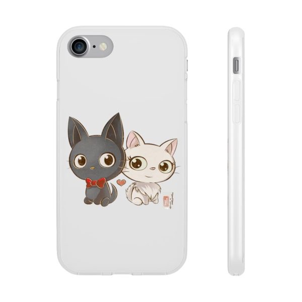 Kiki's Delivery Service Wallpaper - Kiki’s Delivery Service – Jiji and Lily Chibi iPhone Cases-Accessories, Kiki's Delivery Service, Kiki's Delivery Service Wallpaper, Phone Case