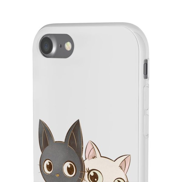 Kiki's Delivery Service Wallpaper - Kiki’s Delivery Service – Jiji and Lily Chibi iPhone Cases-Accessories, Kiki's Delivery Service, Kiki's Delivery Service Wallpaper, Phone Case