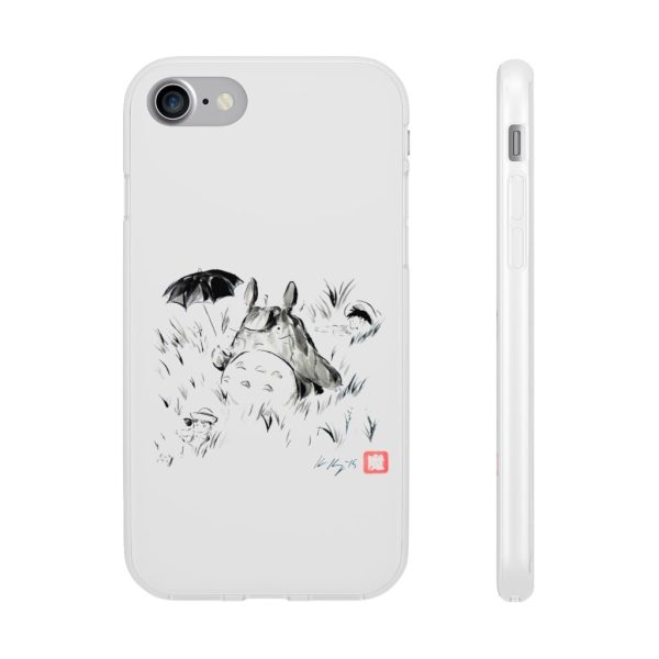 Dai-totoro - Totoro And The Girls Ink Painting iPhone Cases-Accessories, Dai-totoro, My Neighbor Totoro, Phone Case