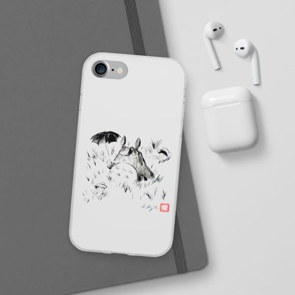 Dai-totoro - Totoro And The Girls Ink Painting iPhone Cases-Accessories, Dai-totoro, My Neighbor Totoro, Phone Case