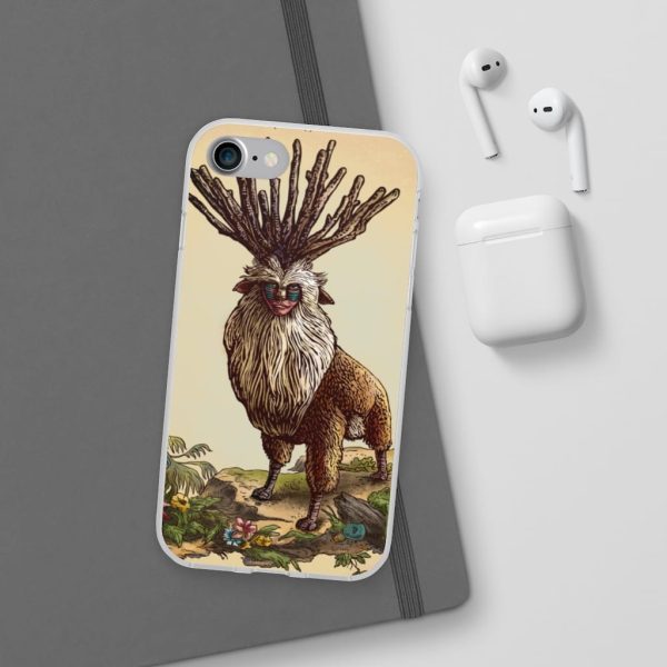 Princess Mononoke With Wolf - Princess Mononoke – Shishigami Day Time Detailed iPhone Cases-Accessories, Phone Case, princess mononoke, Princess Mononoke With Wolf