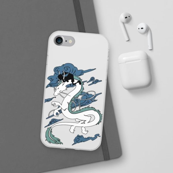 Spirited Away Tattoo - Spirited Away – Sen Riding Haku Dragon iPhone Cases-Accessories, Phone Case, Spirited Away, Spirited Away Tattoo