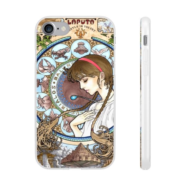 Ghibli Laputa Castle In The Sky - Laputa: Castle in The Sky – Sheeta Portrait Art iPhone Cases-Accessories, Ghibli Laputa Castle In The Sky, Laputa: Castle in the Sky, Phone Case