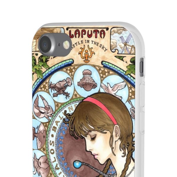 Ghibli Laputa Castle In The Sky - Laputa: Castle in The Sky – Sheeta Portrait Art iPhone Cases-Accessories, Ghibli Laputa Castle In The Sky, Laputa: Castle in the Sky, Phone Case