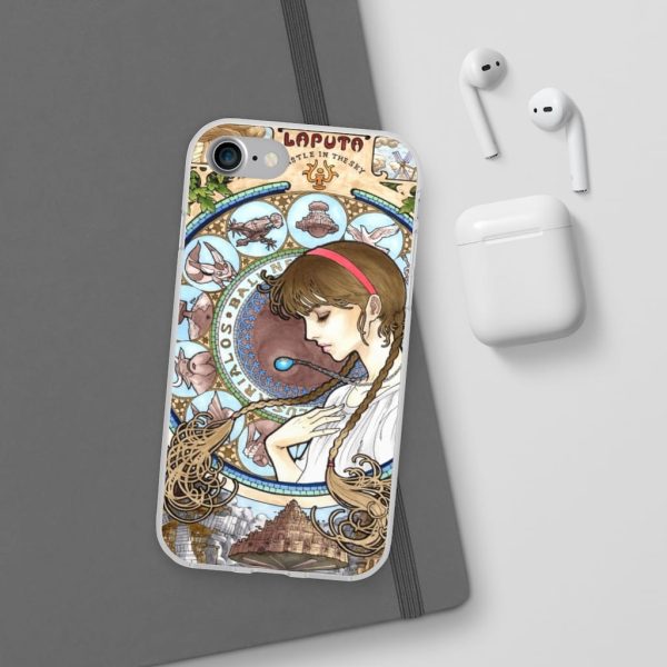 Ghibli Laputa Castle In The Sky - Laputa: Castle in The Sky – Sheeta Portrait Art iPhone Cases-Accessories, Ghibli Laputa Castle In The Sky, Laputa: Castle in the Sky, Phone Case