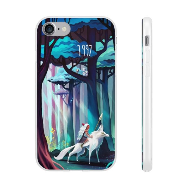 Princess Mononoke - Princess Mononoke 1997 Illustration iPhone Cases-Accessories, Phone Case, princess mononoke