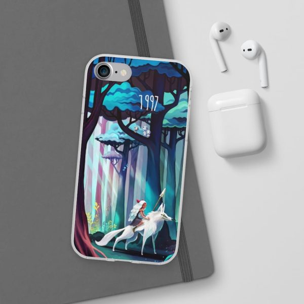 Princess Mononoke - Princess Mononoke 1997 Illustration iPhone Cases-Accessories, Phone Case, princess mononoke