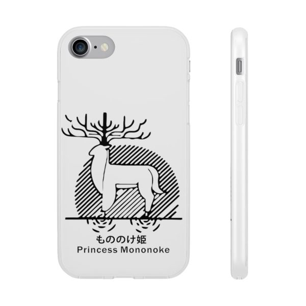 Princess Mononoke Mononoke Hime - Princess Mononoke – Shishigami Line Art iPhone Cases-Accessories, Phone Case, princess mononoke, Princess Mononoke Mononoke Hime