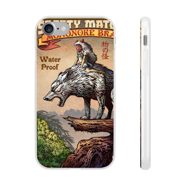 Princess Mononoke Character - Princess Mononoke and The Wolf on Top iPhone Cases-Accessories, Phone Case, princess mononoke, Princess Mononoke Character