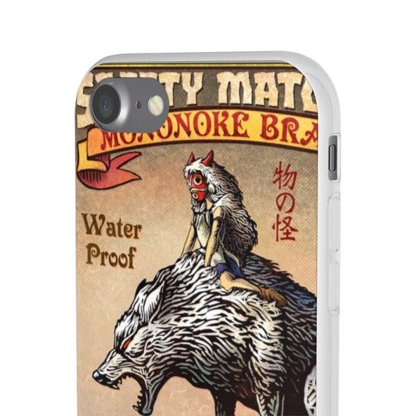 Princess Mononoke Character - Princess Mononoke and The Wolf on Top iPhone Cases-Accessories, Phone Case, princess mononoke, Princess Mononoke Character