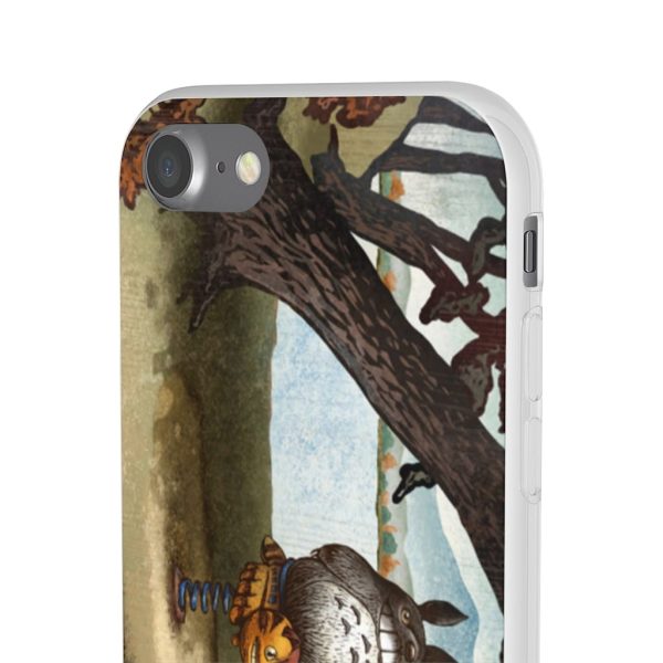 Totoro Bag - Totoro on the Catbus Spring Ride iPhone Cases-Accessories, My Neighbor Totoro, Phone Case, Totoro Bag