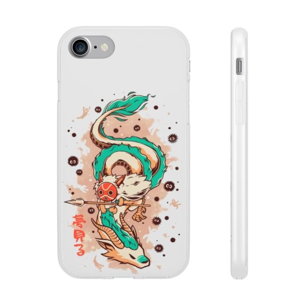 Princess Mononoke Ainu Influence - Princess Mononoke on the Dragon iPhone Cases-Accessories, Phone Case, princess mononoke, Princess Mononoke Ainu Influence