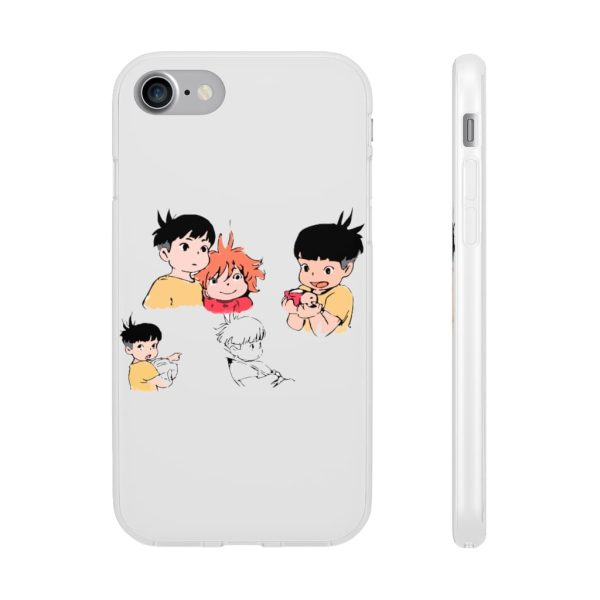 Ponyo Plush - Ponyo and Sosuke Sketch iPhone Cases-Accessories, Phone Case, ponyo, Ponyo Plush