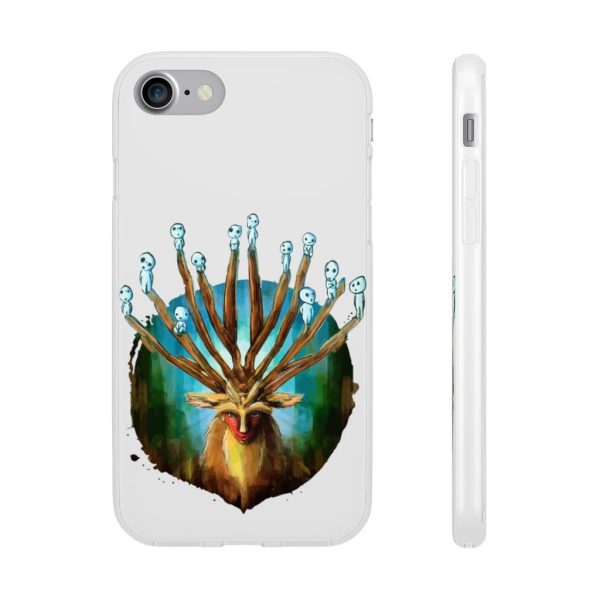 Studio Ghibli Films Princess Mononoke - Princess Mononoke – Shishigami and The Tree Spirit iPhone Cases-Accessories, Phone Case, princess mononoke, Studio Ghibli Films Princess Mononoke