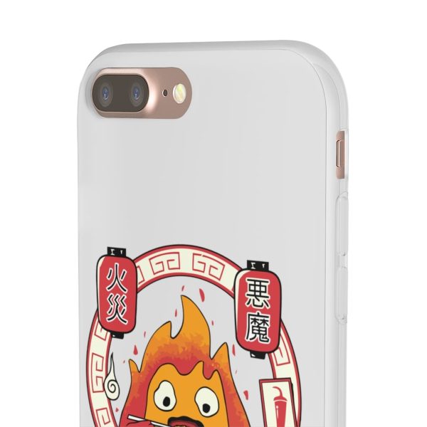 Howl's Moving Castle Explained - Howl’s Moving Castle – Calcifer Loves Ramen iPhone Cases-Accessories, Howl's Moving Castle, Howl's Moving Castle Explained, Phone Case