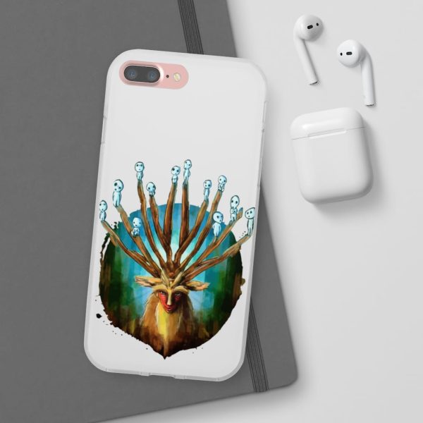 Studio Ghibli Films Princess Mononoke - Princess Mononoke – Shishigami and The Tree Spirit iPhone Cases-Accessories, Phone Case, princess mononoke, Studio Ghibli Films Princess Mononoke