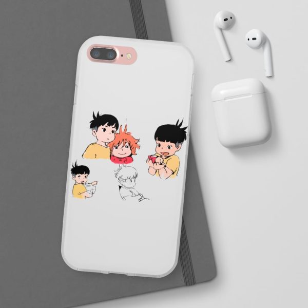 Ponyo Plush - Ponyo and Sosuke Sketch iPhone Cases-Accessories, Phone Case, ponyo, Ponyo Plush