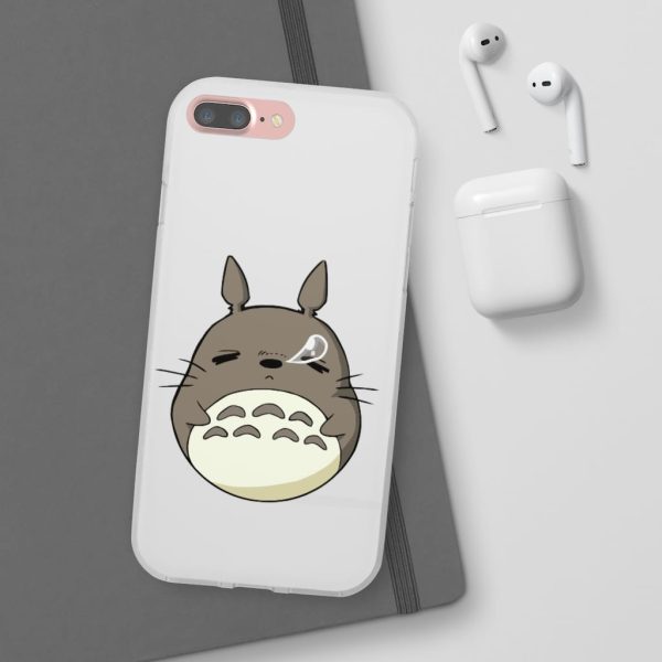 Totoro Umbrella - Sleepy Totoro iPhone Cases-Accessories, My Neighbor Totoro, Phone Case, Totoro Umbrella