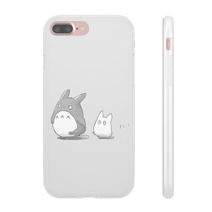 Totoro Plushie - Walking Mini Totoro iPhone Cases-Accessories, My Neighbor Totoro, Phone Case, Totoro Plushie