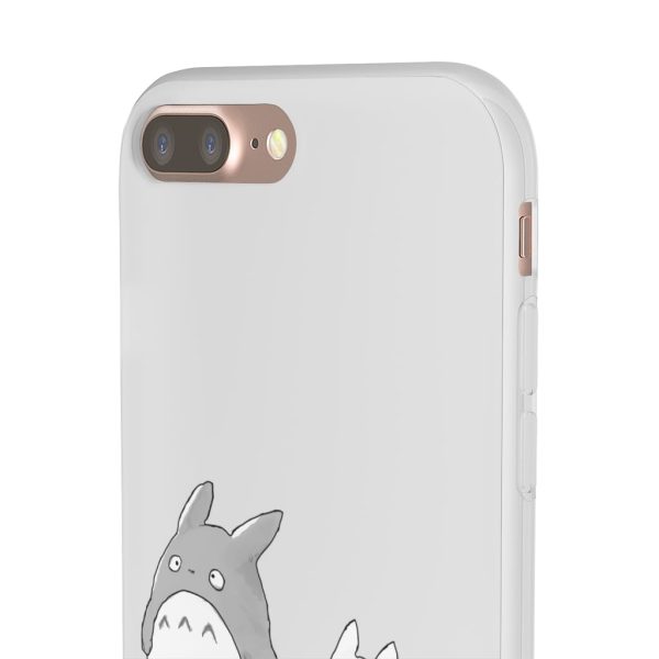 Totoro Plushie - Walking Mini Totoro iPhone Cases-Accessories, My Neighbor Totoro, Phone Case, Totoro Plushie