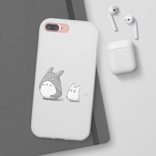 Totoro Plushie - Walking Mini Totoro iPhone Cases-Accessories, My Neighbor Totoro, Phone Case, Totoro Plushie