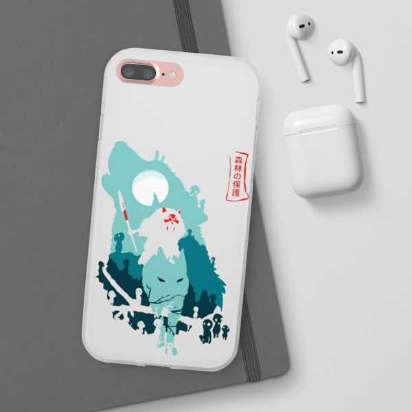 Princess Mononoke With Wolf - Princess Mononoke – Guardians of the Forest iPhone Cases-Phone Case, princess mononoke, Princess Mononoke With Wolf