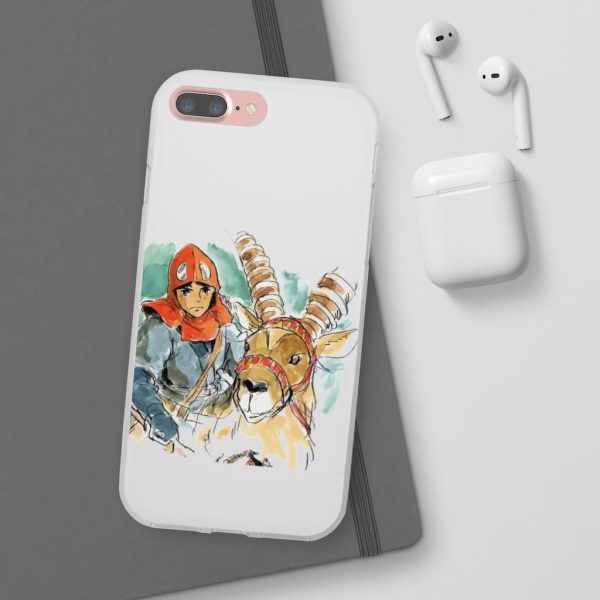 Princess Mononoke Characters - Princess Mononoke – Ashitaka Water Color iPhone Cases-Accessories, Phone Case, princess mononoke, Princess Mononoke Characters