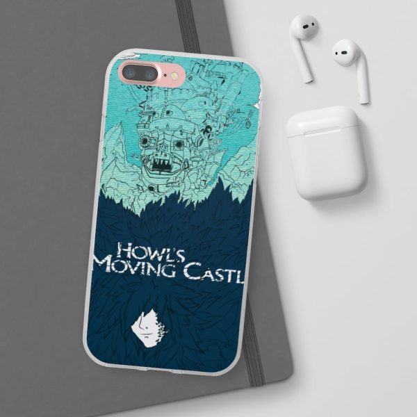 Witch Howl's Moving Castle - Howl’s Moving Castle Blue Tone Art iPhone Cases-Accessories, Howl's Moving Castle, Phone Case, Witch Howl's Moving Castle