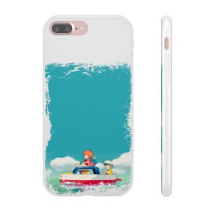 Ponyo Dad - Ponyo and Sosuke on Boat iPhone Cases-Accessories, Phone Case, ponyo, Ponyo Dad