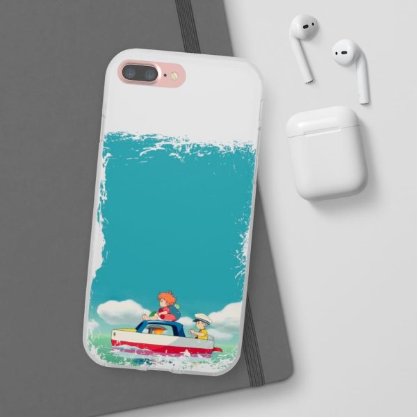 Ponyo Dad - Ponyo and Sosuke on Boat iPhone Cases-Accessories, Phone Case, ponyo, Ponyo Dad