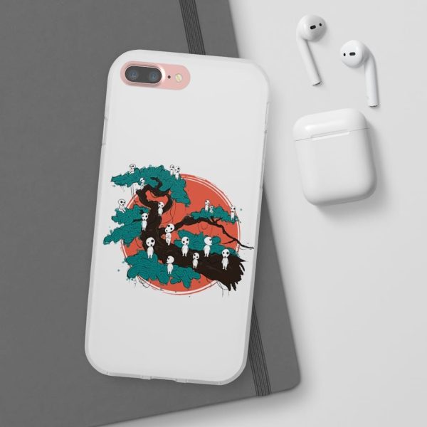 Anime Film Princess Mononoke - Tree Spirits by the Red Moon iPhone Cases-Accessories, Anime Film Princess Mononoke, Phone Case, princess mononoke