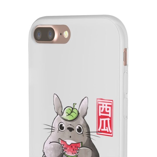 Japanese Totoro Plush - Totoro and Watermelon iPhone Cases-Accessories, Japanese Totoro Plush, My Neighbor Totoro, Phone Case