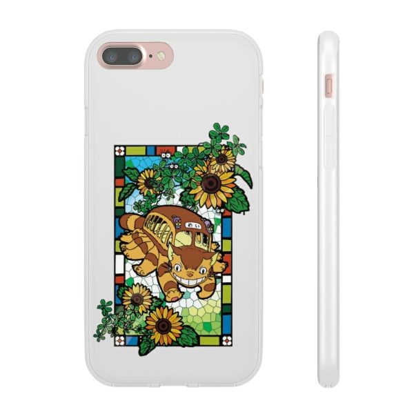 Studio Ghibli My Neighbor Totoro - My Neighbor Totoro – Cat Bus Stained Glass Art iPhone Cases-My Neighbor Totoro, Phone Case, Studio Ghibli My Neighbor Totoro