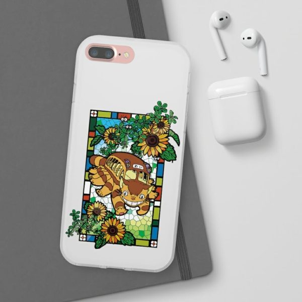 Studio Ghibli My Neighbor Totoro - My Neighbor Totoro – Cat Bus Stained Glass Art iPhone Cases-My Neighbor Totoro, Phone Case, Studio Ghibli My Neighbor Totoro