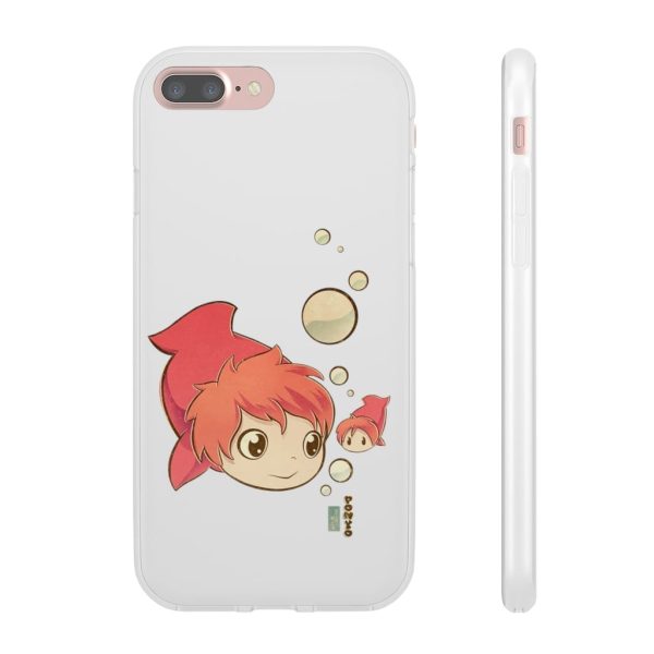 Studio Ghibli Icons Ponyo - Ponyo Chibi iPhone Cases-Accessories, Phone Case, ponyo, Studio Ghibli Icons Ponyo