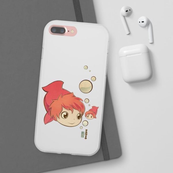 Studio Ghibli Icons Ponyo - Ponyo Chibi iPhone Cases-Accessories, Phone Case, ponyo, Studio Ghibli Icons Ponyo