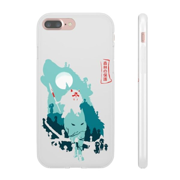 Princess Mononoke With Wolf - Princess Mononoke – Guardians of the Forest iPhone Cases-Phone Case, princess mononoke, Princess Mononoke With Wolf