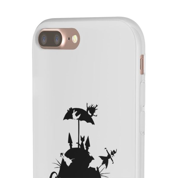 Totoro Soot Gremlins - Studio Ghibli Black & White Art Compilation iPhone Cases-Accessories, Laputa: Castle in the Sky, My Neighbor Totoro, Phone Case, Totoro Soot Gremlins