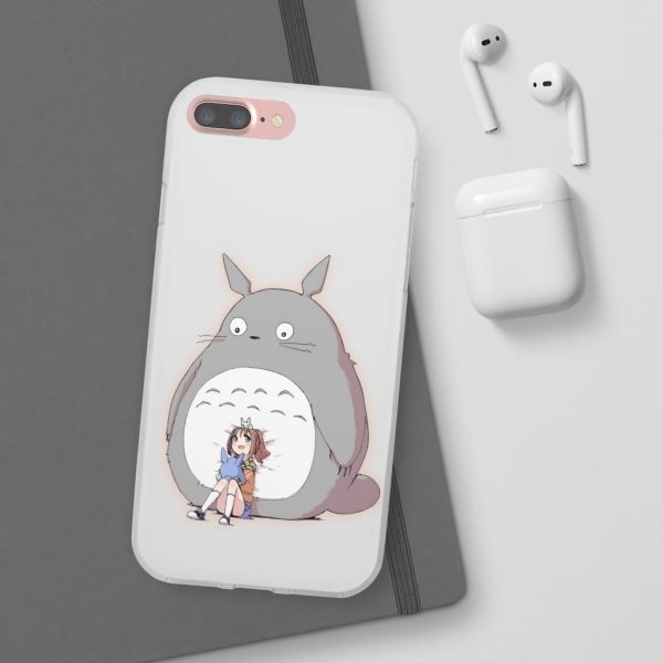 Totoro Concrete Facebook - Totoro and the little girl iPhone Cases-Accessories, My Neighbor Totoro, Phone Case, Totoro Concrete Facebook