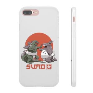 Cat Bus Totoro - Totoro vs Godzilla Sumo iPhone Cases-Accessories, Cat Bus Totoro, My Neighbor Totoro, Phone Case