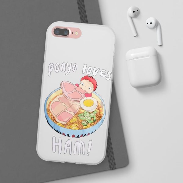 Ponyo Meaning - Ponyo Loves Ham iPhone Cases-Accessories, ponyo, Ponyo Meaning