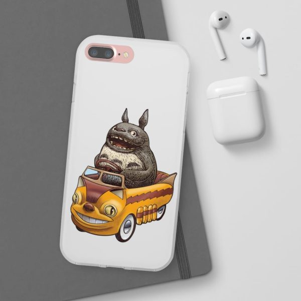 My Neighbor Totoro Cat Bus - Totoro driving Catbus iPhone Cases-Accessories, My Neighbor Totoro, My Neighbor Totoro Cat Bus, Phone Case