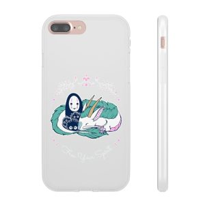 Miyazakis Spirited Away - Spirited Away – No Face and Haku Dragon iPhone Cases-Accessories, kaonashi, Miyazakis Spirited Away, no face, Phone Case, Spirited Away