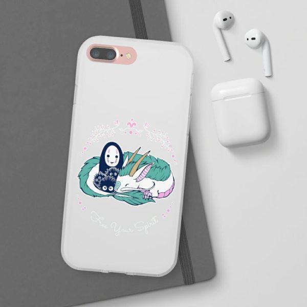 Miyazakis Spirited Away - Spirited Away – No Face and Haku Dragon iPhone Cases-Accessories, kaonashi, Miyazakis Spirited Away, no face, Phone Case, Spirited Away