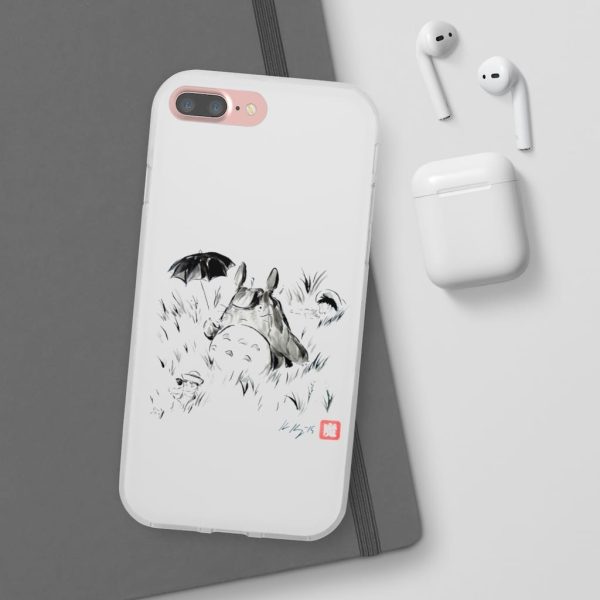 Dai-totoro - Totoro And The Girls Ink Painting iPhone Cases-Accessories, Dai-totoro, My Neighbor Totoro, Phone Case