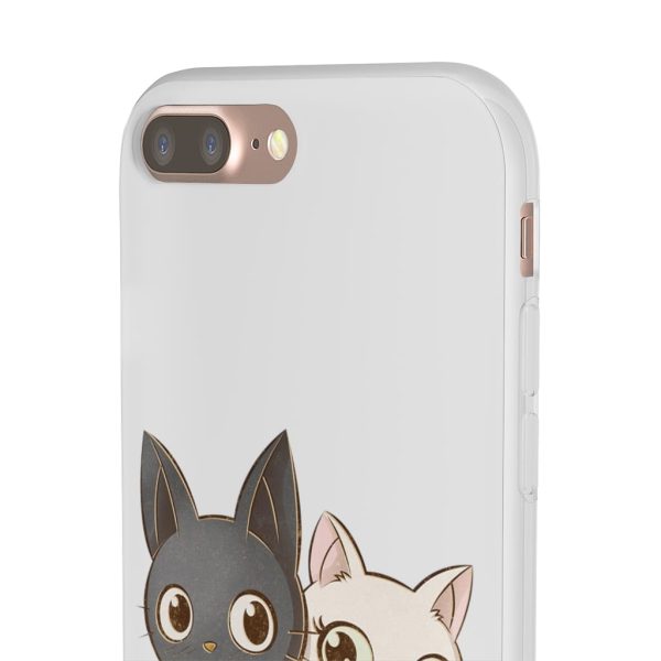 Kiki's Delivery Service Wallpaper - Kiki’s Delivery Service – Jiji and Lily Chibi iPhone Cases-Accessories, Kiki's Delivery Service, Kiki's Delivery Service Wallpaper, Phone Case