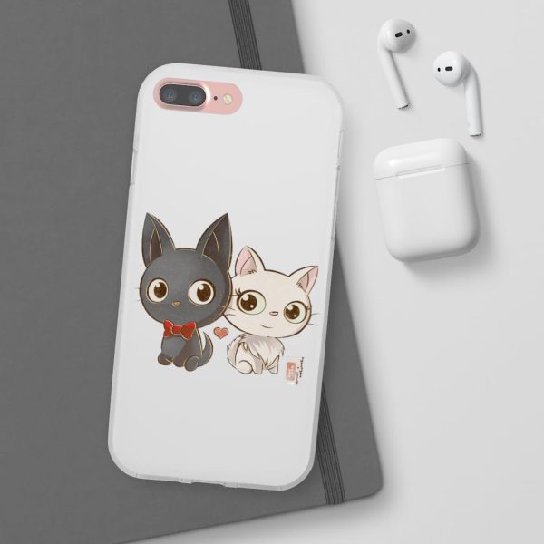 Kiki's Delivery Service Wallpaper - Kiki’s Delivery Service – Jiji and Lily Chibi iPhone Cases-Accessories, Kiki's Delivery Service, Kiki's Delivery Service Wallpaper, Phone Case