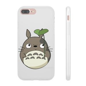 Totoro Restaurant - Totoro and the Leaf Umbrella iPhone Cases-Accessories, My Neighbor Totoro, Phone Case, Totoro Restaurant