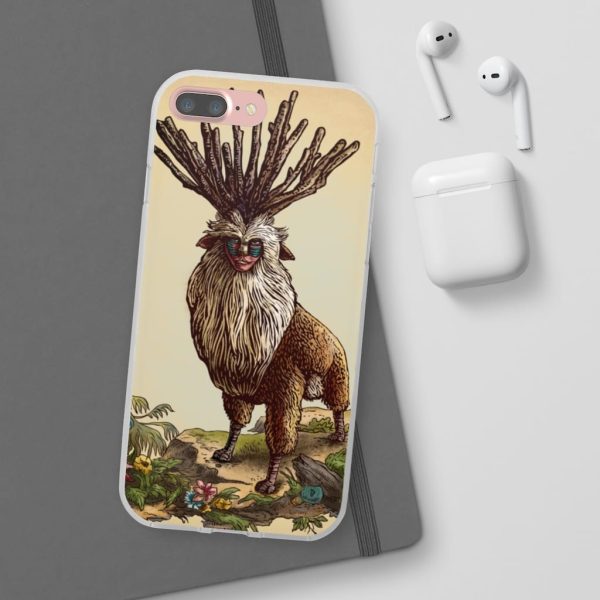 Princess Mononoke With Wolf - Princess Mononoke – Shishigami Day Time Detailed iPhone Cases-Accessories, Phone Case, princess mononoke, Princess Mononoke With Wolf