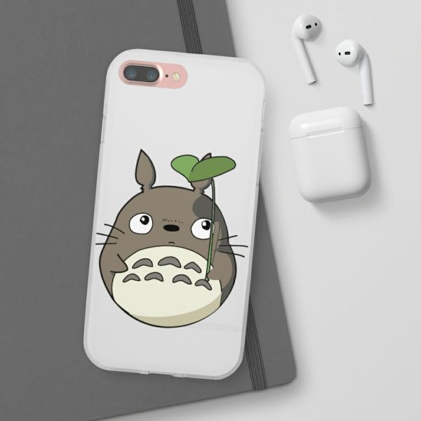 Totoro Restaurant - Totoro and the Leaf Umbrella iPhone Cases-Accessories, My Neighbor Totoro, Phone Case, Totoro Restaurant